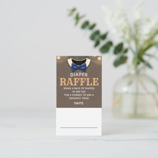 Herfst Diaper Raffle Ticket Enclosure Kaart (Staand voorkant)