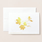 Herfst die aan je denkt is folie kaarten (Met envelop)