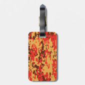 Herfst Digital Camo Pattern Bagagelabel (Achterkant verticaal)