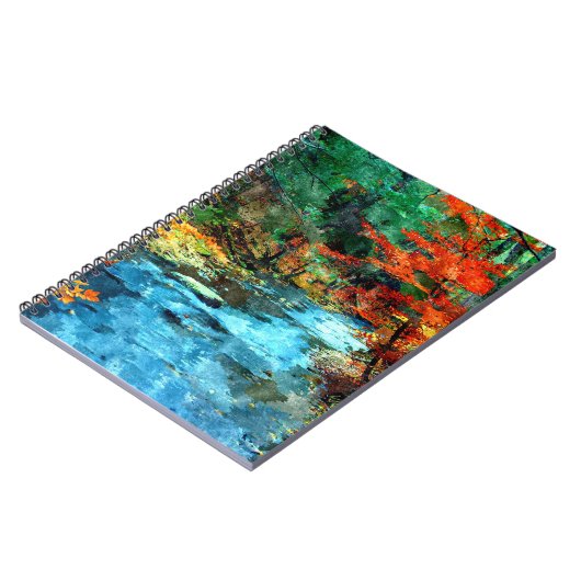 Herfst Digital Waterverf Notitieboek (Linkerzijde)