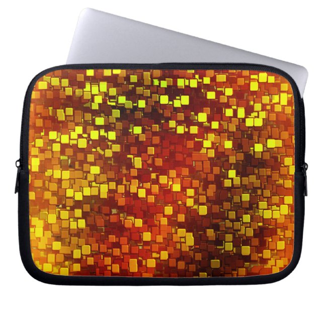 Herfst Digitale Camo Honeycomb Laptop Sleeve (Voorkant)