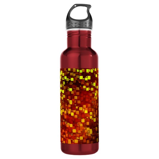 Herfst Digitale Camo Honeycomb Waterfles (Voorkant)