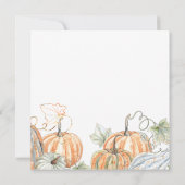 Herfst dinerfeest kaart (Achterkant)