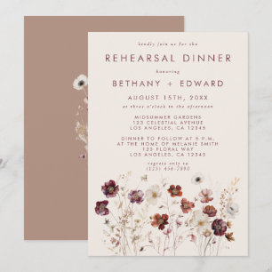 Herfst Dinner Bloemenveld Probediner Kaart