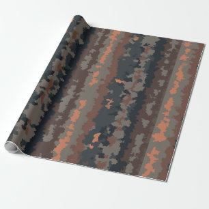 Herfst Donkere Aarde Abstract Design Cadeaupapier
