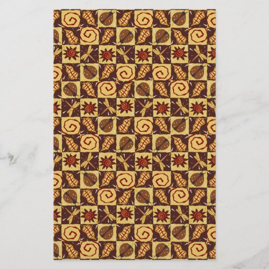Herfst Doodles Briefpapier (Voorkant)
