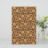 Herfst Doodles Briefpapier (Staand voorkant)