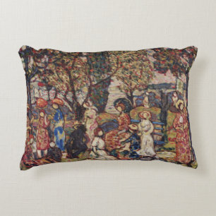 Herfst door Maurice Prendergast, Vintage Fine Art Accent Kussen