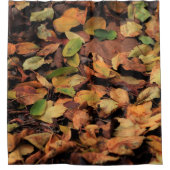 Herfst, droge bladeren douchegordijn (Voorkant)