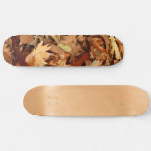 Herfst, droge bladeren skateboard (Horizontaal)