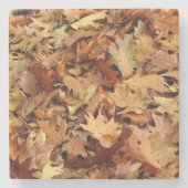 Herfst, droge bladeren stenen onderzetter (Voorkant)