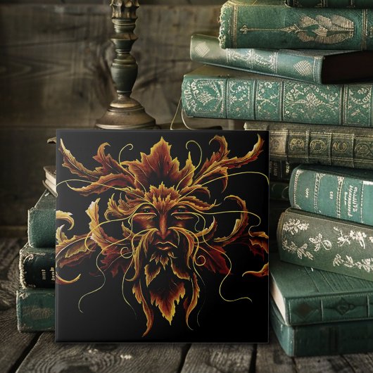 Herfst Dryad Celtic Fantasy Tegeltje