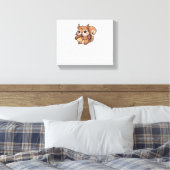 Herfst eekhoorn Classic T-Shirt Canvas Afdruk (Insitu (Slaapkamer))