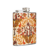 Herfst eekhoorn op off white heupfles (Rechts)