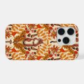 Herfst eekhoorn op off white iPhone hoesje (Achterkant horizontaal)