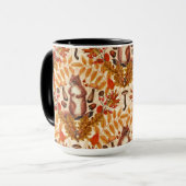 Herfst eekhoorn op off white mok (Voorkant links)