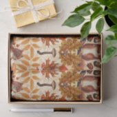 Herfst eekhoorn op off white tissuepapier (Geschenk)