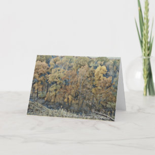 Herfst een gebladerte-Hulde aan VanGogh Bedankkaart