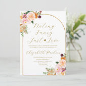 Herfst Eenvoudigweg Liefde Trouwkaart voor Gauw Ge Kaart (Staand voorkant)