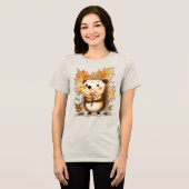 Herfst Egel Tri-Blend Shirt (Voorkant volledig)