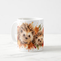 Herfst Egelfamilie Mok | Waterverf Boslandschap