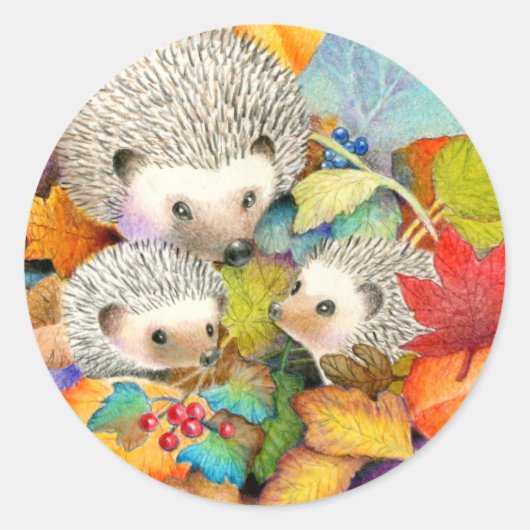 Herfst Egels Stickers (Voorkant)