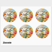 Herfst Egels Stickers (Vel)