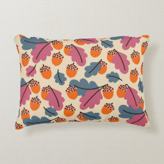 Herfst eik: bladeren en eikels patroon accent kussen