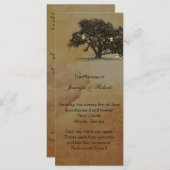 Herfst eiken boom lantaarn bruiloft programma (Voorkant / Achterkant)