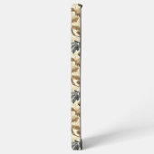  Herfst eikenblad | Elegant blauw en goud Samsung Galaxy Hoesje (Linkerkant)