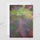 Herfst Eikenblad Hydrangea Bruiloft Brunch Kaart (Achterkant)
