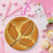  herfst elastisch design met twitteraars papieren bordje (Feest)