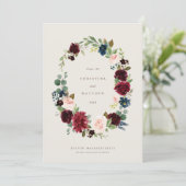 Herfst Elegance Bewaar de datum Menu (Staand voorkant)