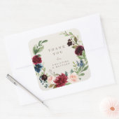 Herfst Elegance Dank u Sticker Label (Envelop)