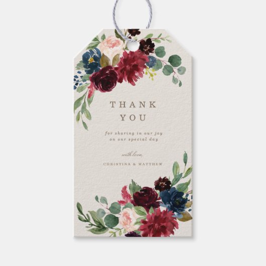 Herfst Elegance Gift Labels Cadeaulabel (Voorkant)