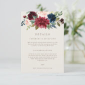 Herfst Elegantie Details Kaart (Staand voorkant)