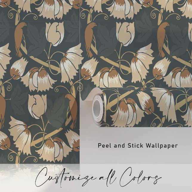 Herfst Elegantie Vogels & Vines Behang (Creator heeft geüpload)