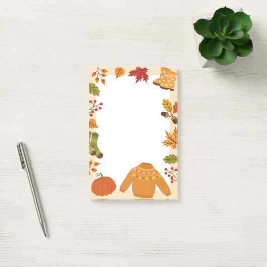 Herfst-elementen Post-it® Notes (Kantoor)