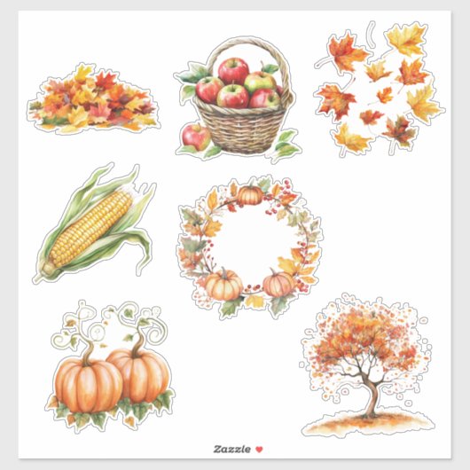 Herfst Elementen Stickerblad Sticker (Vel)