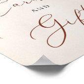 Herfst en Autumn Boho Bruiloft Borrel Aftellen Bor Poster (Hoek)