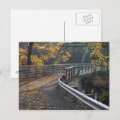 Herfst en brug over de Millers Briefkaart (Voorkant / Achterkant)