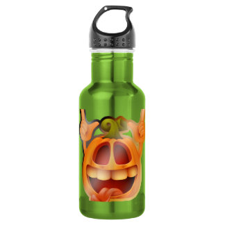 Herfst- en Halloween-sticker Waterfles
