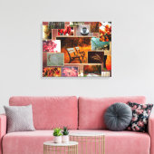  herfst en Herfst Collage Canvas Print (Insitu (Woonkamer))