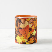 Herfst- en herfstbladerkleden; mok (Midden)