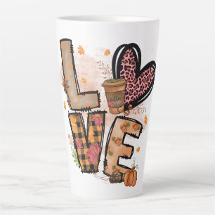 Herfst en lattes, liefde latte Mok