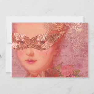 Herfst en Winter Ball Masquerade Marie Antoinette Kaart