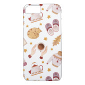 Herfst en Winter Cat iPhone Case (Achterkant)