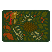 Herfst en Winter Feestdagen Seizoen Groeten Magneet (Horizontaal)