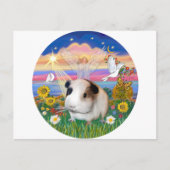 Herfst Engel - Cavia Pig 1 Briefkaart (Voorkant)
