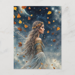 Herfst Equinox Fantasie Mystiek Magisch Feestdagenkaart